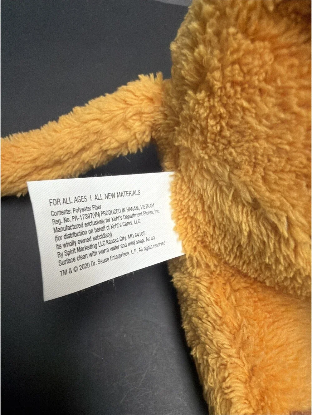 Kohl's Cares Dr. Seuss Mr. Brown Can Moo Can You? Cow Plush Stuffed Animal NWT